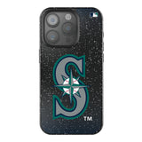 Seattle Mariners Linen Black Bling Phone Case for Apple iPhone