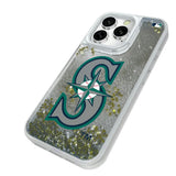 Seattle Mariners Linen Glitter Phone Case for Apple iPhone