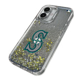 Seattle Mariners Linen Glitter Phone Case for Apple iPhone