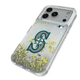 Seattle Mariners Linen Glitter Phone Case for Apple iPhone