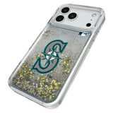 Seattle Mariners Linen Glitter Phone Case for Apple iPhone
