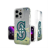 Seattle Mariners Linen Glitter Phone Case for Apple iPhone