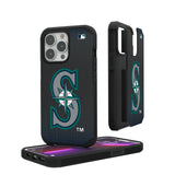 Seattle Mariners Linen Rugged Phone Case for Apple iPhone