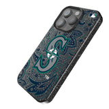Seattle Mariners Paisley Black Bling Phone Case for Apple iPhone