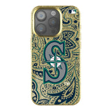 Seattle Mariners Paisley Bling Phone Case for Apple iPhone