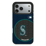 Seattle Mariners Personalized Circle Bump Phone Case for Apple iPhone
