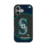 Seattle Mariners Personalized Circle Bump Phone Case for Apple iPhone