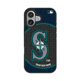 Seattle Mariners Personalized Circle Bump Phone Case for Apple iPhone