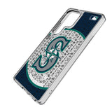 Seattle Mariners Personalized Circle Clear Phone Case for Samsung Galaxy