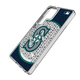Seattle Mariners Personalized Circle Clear Phone Case for Samsung Galaxy