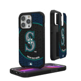 Seattle Mariners Personalized Circle Rugged Phone Case for Apple iPhone