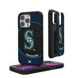 Seattle Mariners Personalized Circle Rugged Phone Case for Apple iPhone