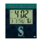 Seattle Mariners Personalized Color Block Wall Clock