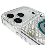 Seattle Mariners Personalized EndZone Plus Glitter Phone Case for Apple iPhone