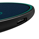 Seattle Mariners Personalized Endzone Solid 15-Watt Wireless Charger