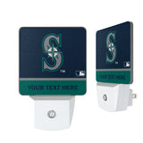 Seattle Mariners Personalized Endzone Solid Night Light 2-Pack