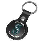Seattle Mariners Personalized Insignia Black Airtag Holder