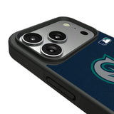 Seattle Mariners Personalized Stripe Bump Phone Case for Apple iPhone