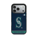 Seattle Mariners Personalized Stripe Bump Phone Case for Apple iPhone