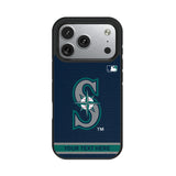 Seattle Mariners Personalized Stripe Bump Phone Case for Apple iPhone