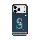 Seattle Mariners Personalized Stripe Bump Phone Case for Apple iPhone