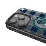 Seattle Mariners Plaid Black Bling Phone Case for Apple iPhone