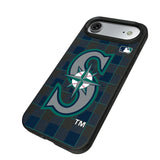 Seattle Mariners Plaid MagSafe Compatible Phone Case for Apple iPhone