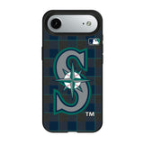 Seattle Mariners Plaid MagSafe Compatible Phone Case for Apple iPhone