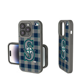 Seattle Mariners Plaid Soft Touch Phone Case for Apple iPhone