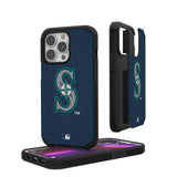 Seattle Mariners Solid Rugged Phone Case for Apple iPhone