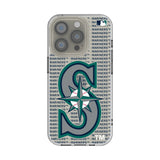 Seattle Mariners Text Backdrop Clear Phone Case for Apple iPhone