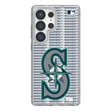 Seattle Mariners Text Backdrop Clear Phone Case for Samsung Galaxy