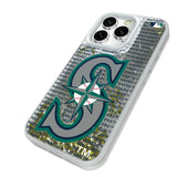 Seattle Mariners Text Backdrop Glitter Phone Case for Apple iPhone