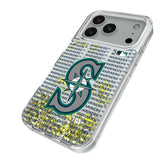 Seattle Mariners Text Backdrop Glitter Phone Case for Apple iPhone