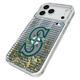 Seattle Mariners Text Backdrop Glitter Phone Case for Apple iPhone