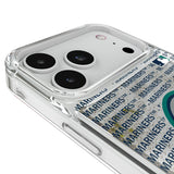 Seattle Mariners Text Backdrop Glitter Phone Case for Apple iPhone