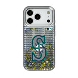 Seattle Mariners Text Backdrop Glitter Phone Case for Apple iPhone
