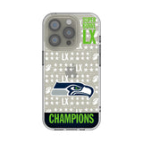 Seattle Seahawks 2026 Super Bowl Clear Phone Case for Apple iPhone