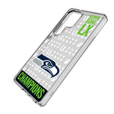 Seattle Seahawks 2026 Super Bowl Clear Phone Case for Samsung Galaxy
