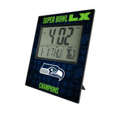 Seattle Seahawks 2026 Super Bowl Wall Clock