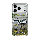 Seattle Seahawks Brick Glitter Phone Case for Apple iPhone