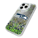 Seattle Seahawks Confetti Glitter Phone Case for Apple iPhone