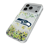 Seattle Seahawks Confetti Glitter Phone Case for Apple iPhone