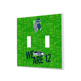Seattle Seahawks Deco Hidden-Screw Light Switch Plate