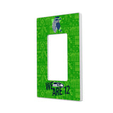 Seattle Seahawks Deco Hidden-Screw Light Switch Plate