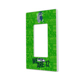 Seattle Seahawks Deco Hidden-Screw Light Switch Plate