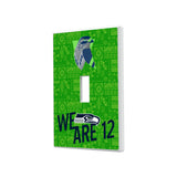 Seattle Seahawks Deco Hidden-Screw Light Switch Plate