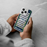 Seattle Seahawks Field Glitter Phone Case for Apple iPhone