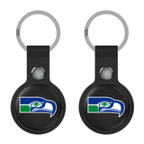 Seattle Seahawks Historic Collection Insignia Black Airtag Holder 2-Pack