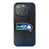 Seattle Seahawks Historic Collection Linen Black Bling Phone Case for Apple iPhone